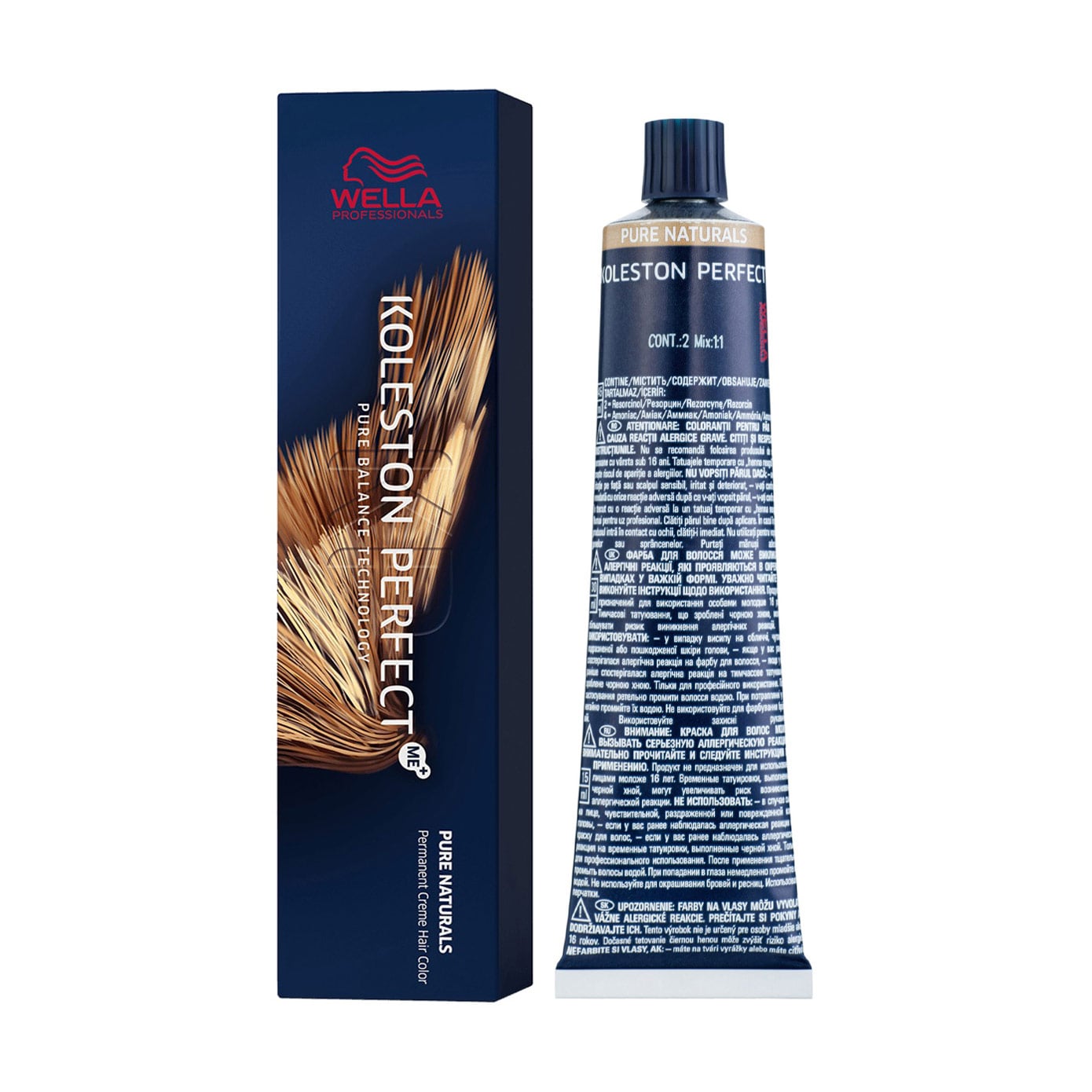 Уцінка! Стійка крем-фарба для волосся Wella Professionals Koleston Perfect Me+ Pure Naturals 2/0, 60 мл
